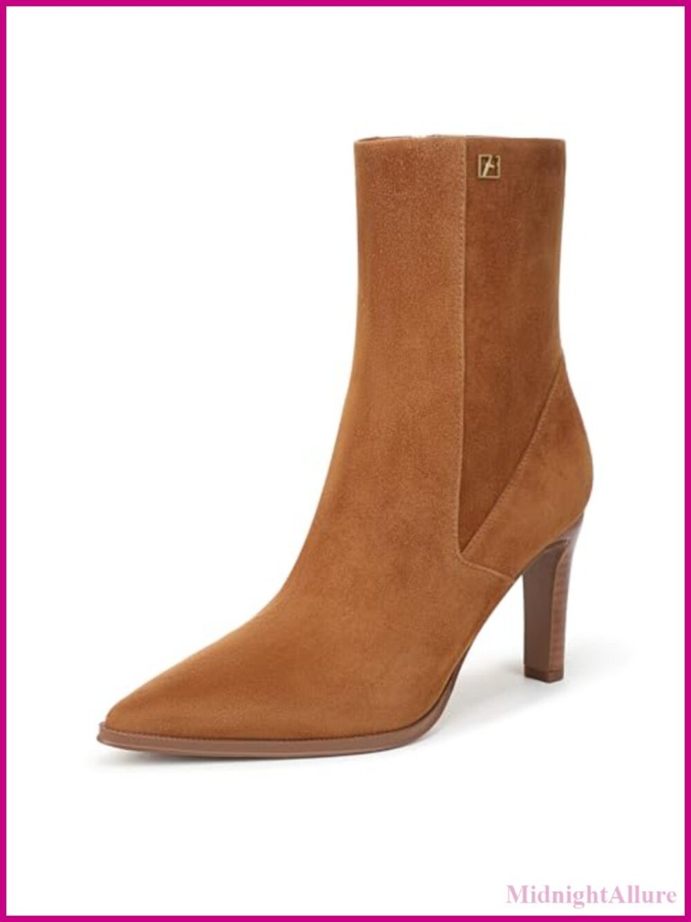 Franco Sarto Appia Pointed Toe Suede Ankle Bootie